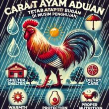 Cara Membuat Ayam Aduan Tetap Bugar di Musim Penghujan